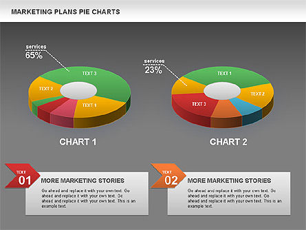 Marketing Plan Pie Chart, Slide 16, 01002, Pie Charts — PoweredTemplate.com