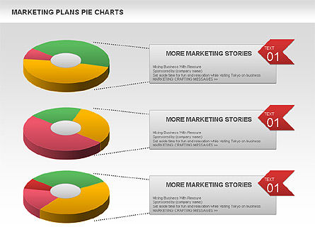 Marketing Plan Pie Chart, Slide 8, 01002, Pie Charts — PoweredTemplate.com