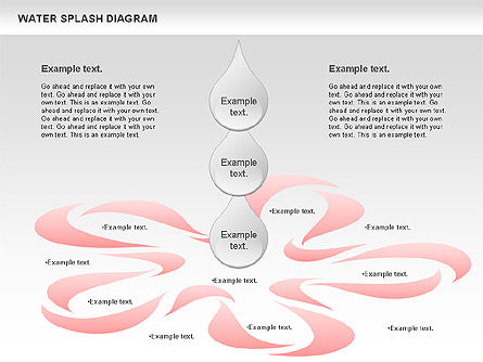 Water Splash Diagram, Slide 10, 01005, Business Models — PoweredTemplate.com