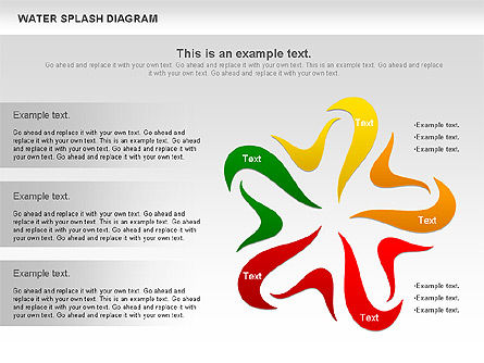 Diagrama de Splash de Agua, Diapositiva 5, 01005, Modelos de negocios — PoweredTemplate.com