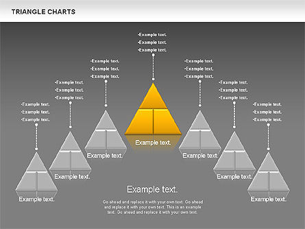Gráfico em triângulo, Deslizar 14, 01007, Formas — PoweredTemplate.com