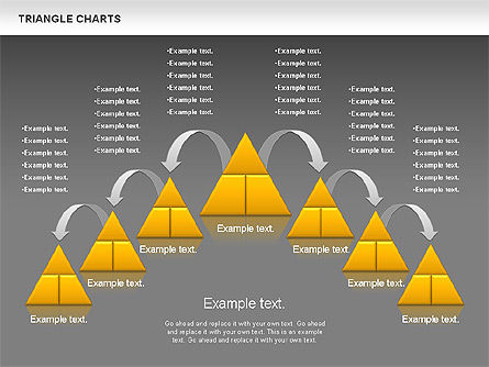 Gráfico em triângulo, Deslizar 15, 01007, Formas — PoweredTemplate.com