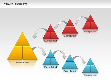 Gráfico em triângulo, Deslizar 5, 01007, Formas — PoweredTemplate.com