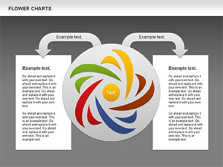 Concentric Flower Stages Diagram, Slide 12, 01008, Stage Diagrams — PoweredTemplate.com
