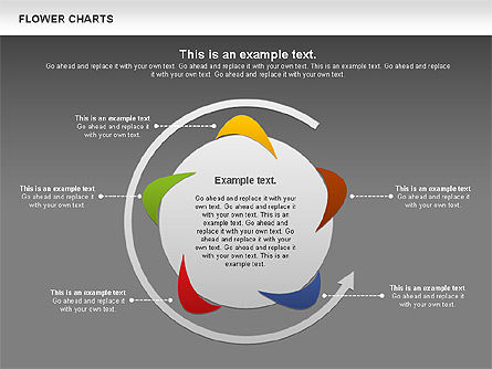 Concentric Flower Stages Diagram, Slide 14, 01008, Stage Diagrams — PoweredTemplate.com