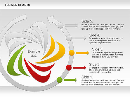 Concentric Flower Stages Diagram, Slide 4, 01008, Stage Diagrams — PoweredTemplate.com