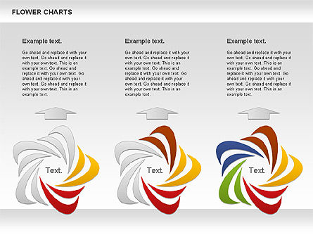 同心の花のステージ図, スライド 7, 01008, 段階図 — PoweredTemplate.com
