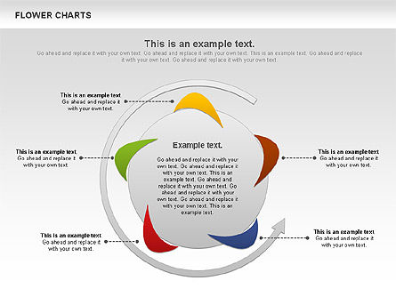Concentric Flower Stages Diagram, Slide 8, 01008, Stage Diagrams — PoweredTemplate.com