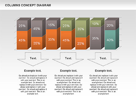 Gráfico de barras apilado, Diapositiva 11, 01009, Modelos de negocios — PoweredTemplate.com
