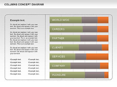 Gráfico de barras apilado, Diapositiva 2, 01009, Modelos de negocios — PoweredTemplate.com