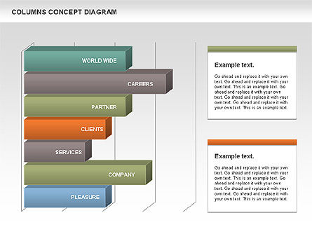 Gestapeld staafdiagram, Dia 4, 01009, Businessmodellen — PoweredTemplate.com