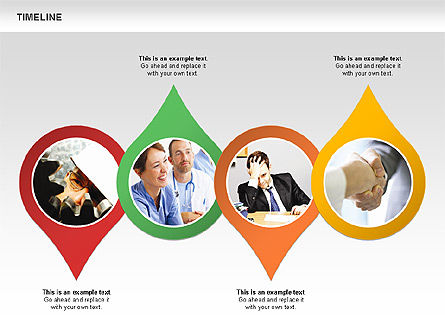Chronologie avec diagramme photos, Diapositive 2, 01012, Arborescences — PoweredTemplate.com