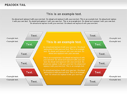 Diagrama de cola de pavo real, Diapositiva 3, 01014, Modelos de negocios — PoweredTemplate.com