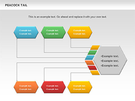 Peacock Tail Diagram, Slide 4, 01014, Business Models — PoweredTemplate.com