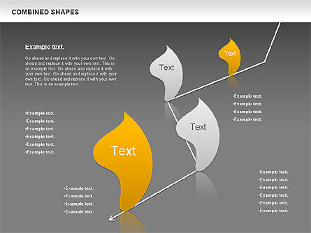 Combined Shapes Diagrams Collection, Slide 16, 01015, Shapes — PoweredTemplate.com