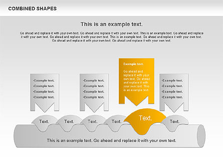 Combined Shapes Diagrams Collection, Slide 5, 01015, Shapes — PoweredTemplate.com
