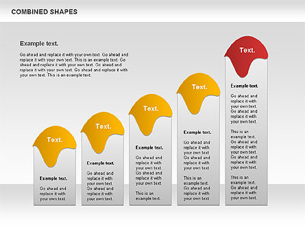 Colección de Diagramas de Formas Combinadas, Diapositiva 8, 01015, Formas — PoweredTemplate.com