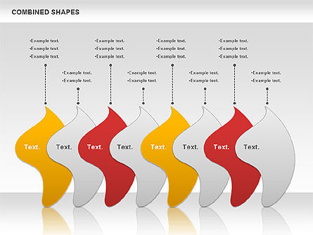Collecte des diagrammes de formes combinées, Diapositive 9, 01015, Formes — PoweredTemplate.com