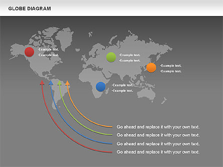 Globe diagram, Dia 15, 01016, Businessmodellen — PoweredTemplate.com