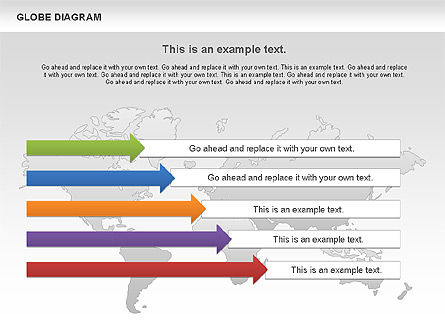 Globe diagram, Dia 2, 01016, Businessmodellen — PoweredTemplate.com