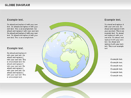 Globe diagram, Dia 3, 01016, Businessmodellen — PoweredTemplate.com