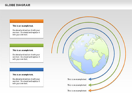 Globe diagram, Dia 6, 01016, Businessmodellen — PoweredTemplate.com