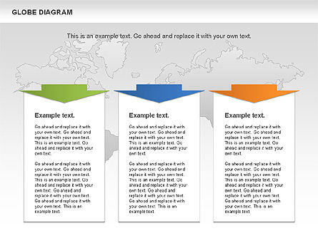 Globe diagram, Dia 7, 01016, Businessmodellen — PoweredTemplate.com
