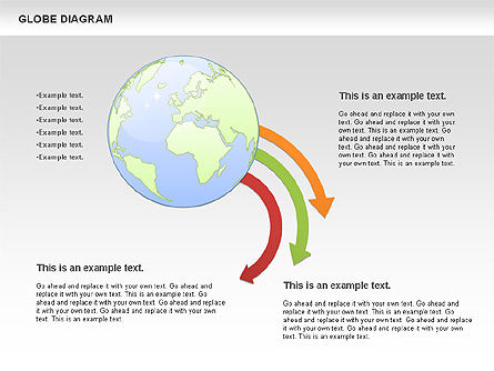 Globe diagram, Dia 9, 01016, Businessmodellen — PoweredTemplate.com