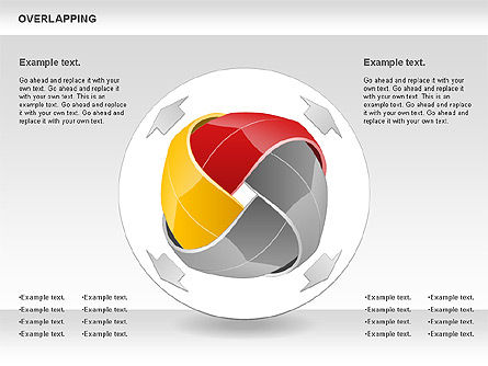 Overlapping Colorful Shapes, Slide 8, 01019, Shapes — PoweredTemplate.com
