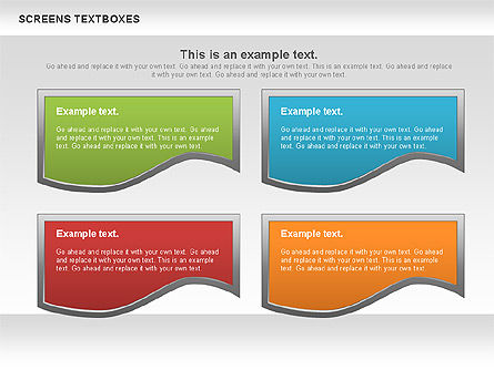 Pantallas Cuadros de texto, Diapositiva 8, 01020, Cuadros de texto — PoweredTemplate.com