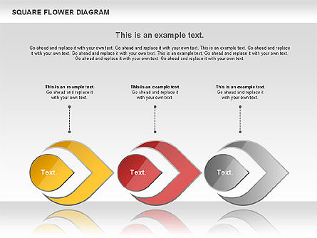 Flower and Chevron Diagram, Slide 11, 01021, Shapes — PoweredTemplate.com