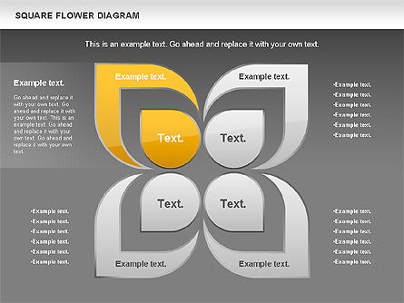 Flower e diagrama do chevron, Deslizar 12, 01021, Formas — PoweredTemplate.com