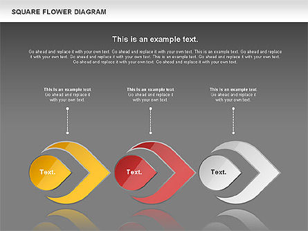 Diagrama de flores y Chevron, Diapositiva 16, 01021, Formas — PoweredTemplate.com