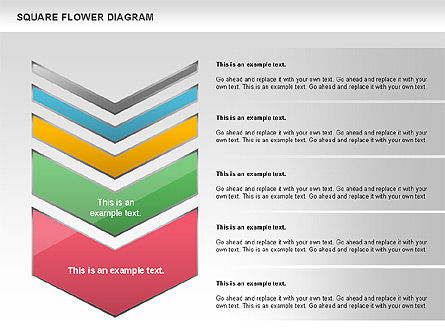 Flower and Chevron Diagram, Slide 6, 01021, Shapes — PoweredTemplate.com