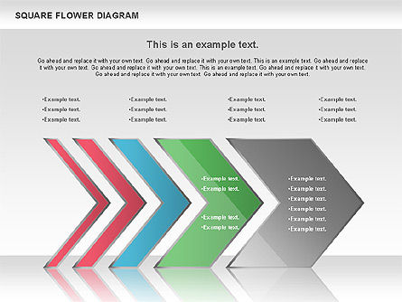 Flower e diagrama do chevron, Deslizar 9, 01021, Formas — PoweredTemplate.com