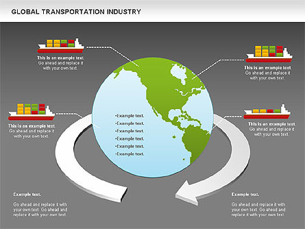 Diagrama de envío por mar, Diapositiva 13, 01022, Diagramas de la etapa — PoweredTemplate.com