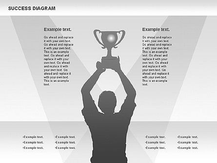 Diagrama de éxito, Diapositiva 2, 01023, Formas — PoweredTemplate.com