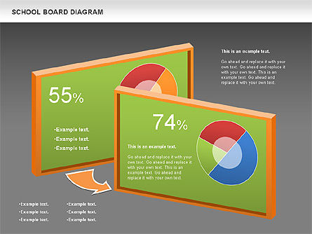 Diagram Papan Sekolah, Slide 12, 01024, Bagan dan Diagram Pendidikan — PoweredTemplate.com