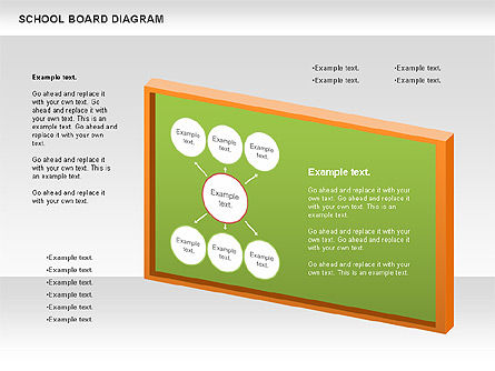 School diagrama bordo, Deslizar 9, 01024, Gráficos e Diagramas de Educação — PoweredTemplate.com