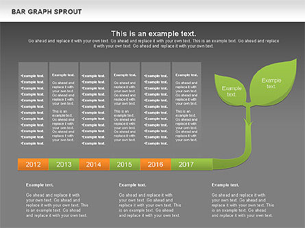 Bar Graph Sprout Chart, Slide 13, 01025, Business Models — PoweredTemplate.com