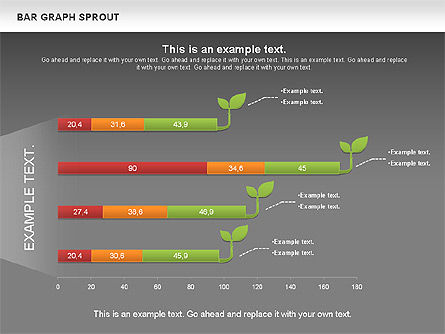 Bar Graph Sprout Chart, Slide 14, 01025, Business Models — PoweredTemplate.com