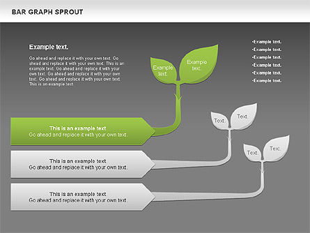 Bar Graph Sprout Chart, Slide 15, 01025, Business Models — PoweredTemplate.com