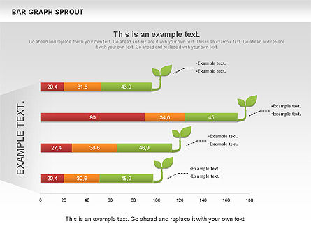 Bar Graph Sprout Chart, Slide 3, 01025, Business Models — PoweredTemplate.com