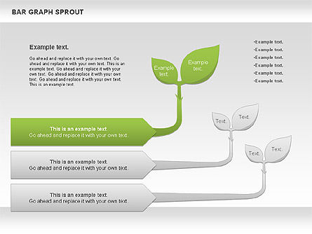 Bar Graph Sprout Chart, Slide 4, 01025, Business Models — PoweredTemplate.com