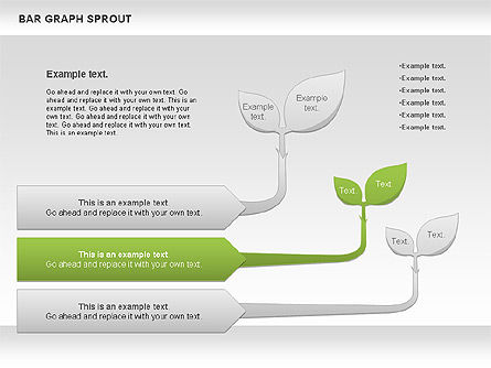 Bar Graph Sprout Chart, Slide 5, 01025, Business Models — PoweredTemplate.com