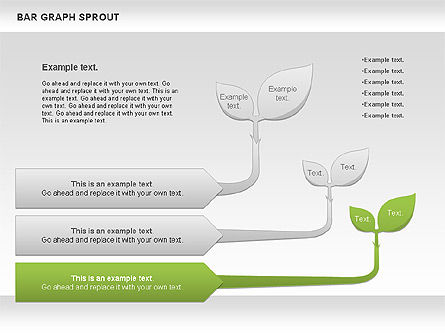 Bar Graph Sprout Chart, Slide 6, 01025, Business Models — PoweredTemplate.com