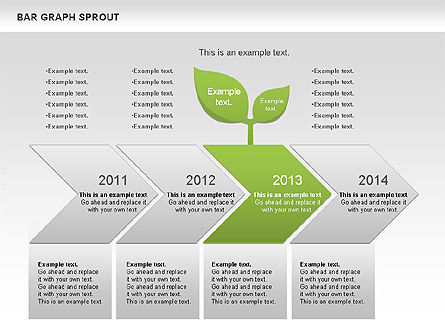 Bar Graph Sprout Chart, Slide 8, 01025, Business Models — PoweredTemplate.com