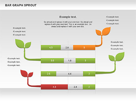 Bar Graph Sprout Chart, Slide 9, 01025, Business Models — PoweredTemplate.com