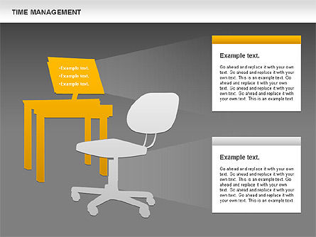Work-time management diagram, Dia 13, 01026, Businessmodellen — PoweredTemplate.com
