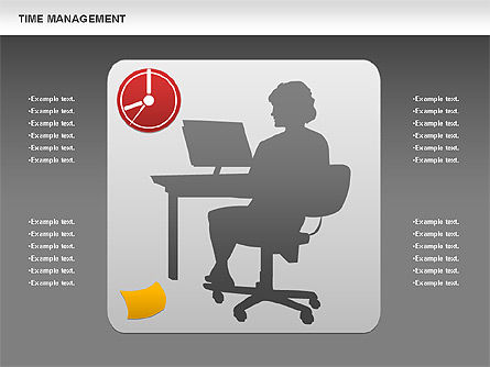 Work-time management diagram, Dia 14, 01026, Businessmodellen — PoweredTemplate.com